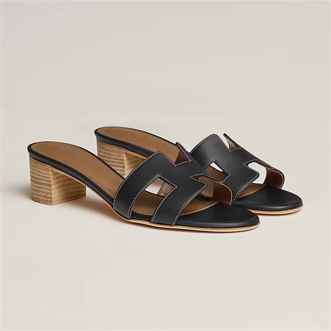 hermes heels tan|Hermes oasis sandals.